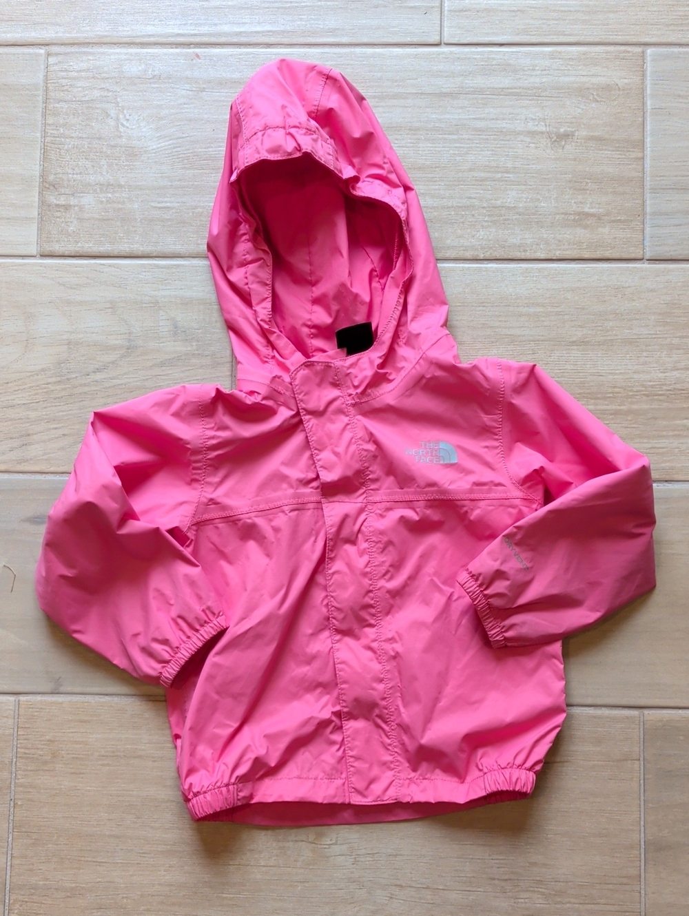 The North Face Coral Pink Hooded Shell Jacket Size 18-24 Months
